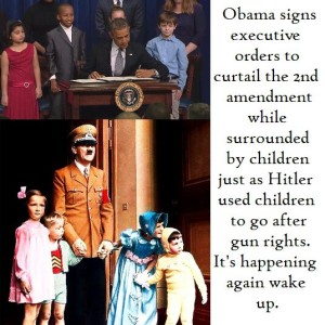 Children surround Obama as he diminishes the power of the 2nd amendment.